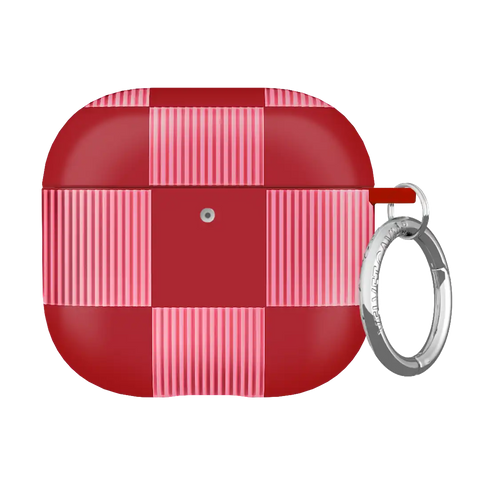 Rose Vibe Checkered AirPod Case