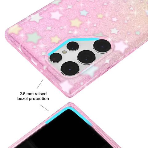 Falling Star Glitter Samsung Case