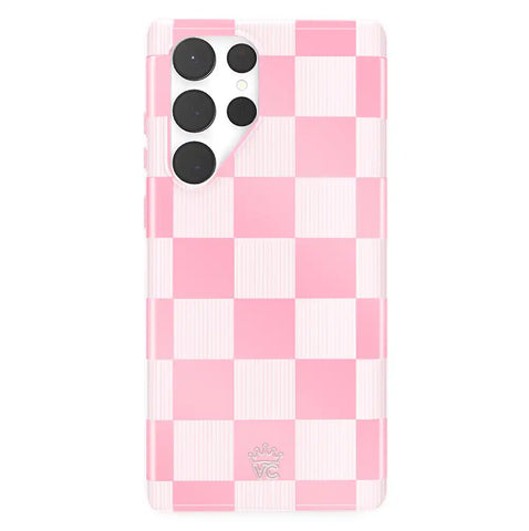 Pink Vibe Checkered Samsung Case