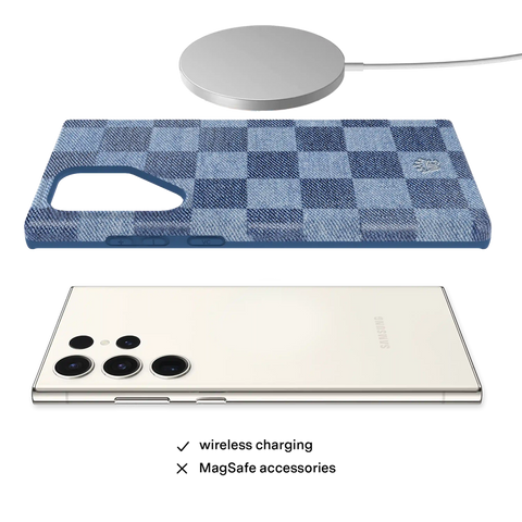 Denim Vibe Checkered Samsung Case