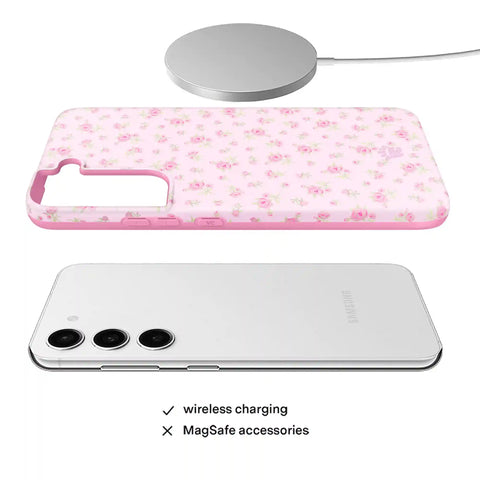 Dainty Pink Floral Samsung Case