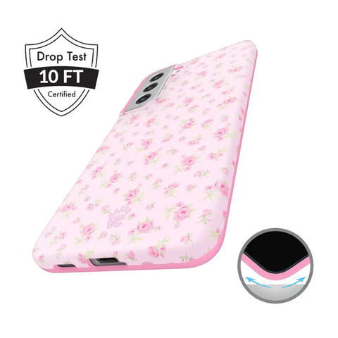 Dainty Pink Floral Samsung Case