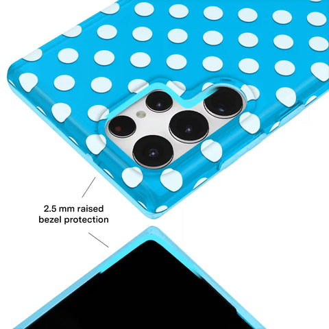 Aquamarine Polka Dot Samsung Case