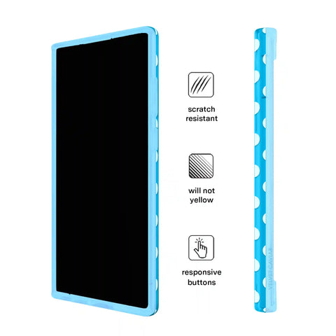 Aquamarine Polka Dot Samsung Case