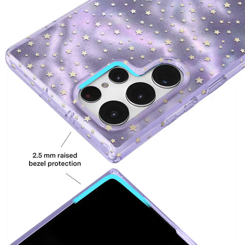 Lilac Celestial Stars Samsung Case