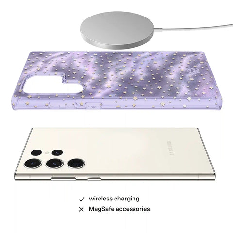 Lilac Celestial Stars Samsung Case