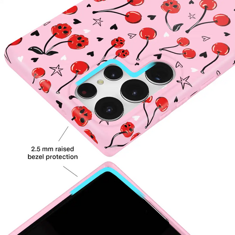 Sour Cherry Skulls Samsung Case