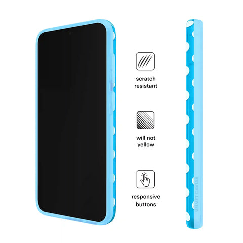Aquamarine Polka Dot Samsung Case