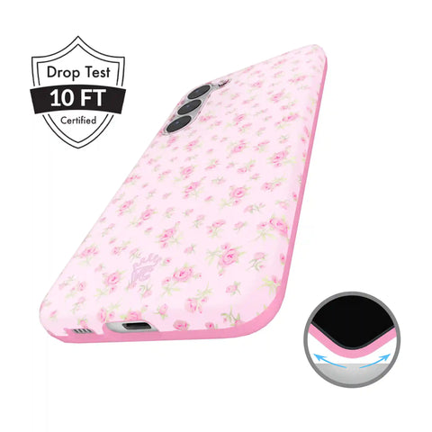 Dainty Pink Floral Samsung Case