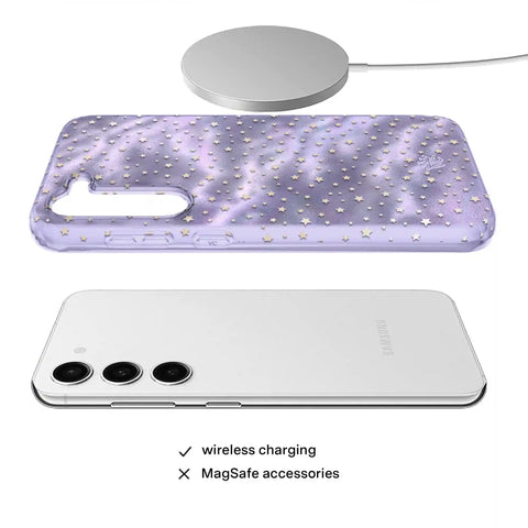 Lilac Celestial Stars Samsung Case