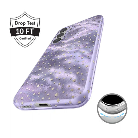 Lilac Celestial Stars Samsung Case