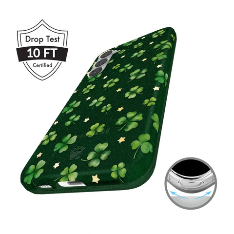 Lucky Clover Glitter Samsung Case