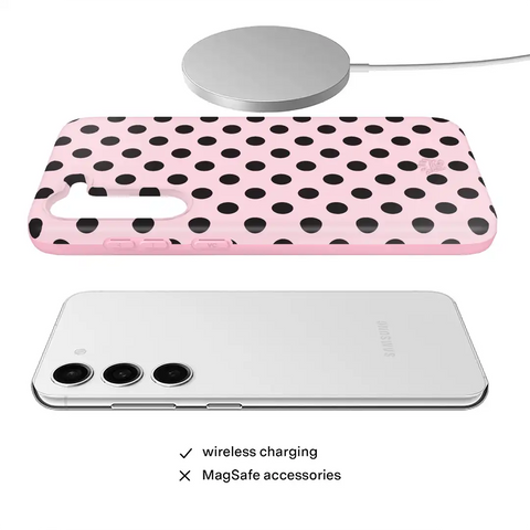 Princess Pink Polka Dot Samsung Case