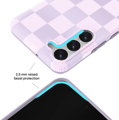 Lilac Vibe Checkered Samsung Case