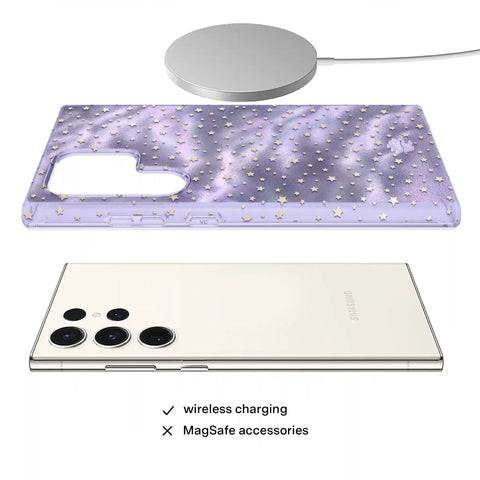 Lilac Celestial Stars Samsung Case