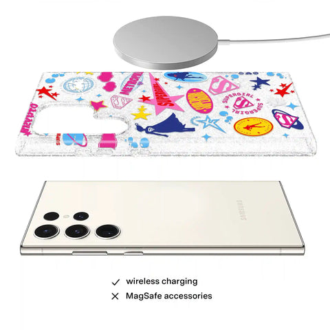 Supergirl Krypto Glitter Samsung Case