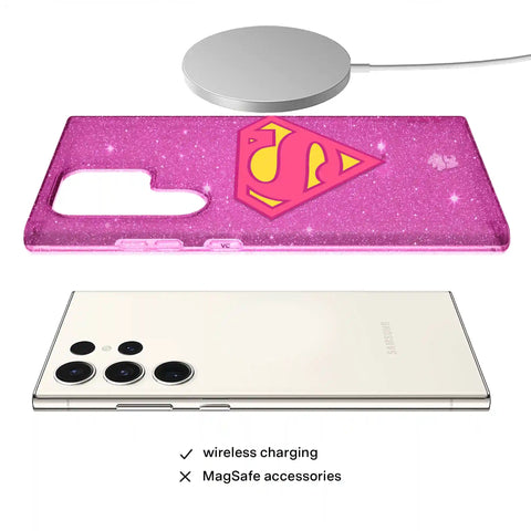 Supergirl Stardust Glitter Samsung Case