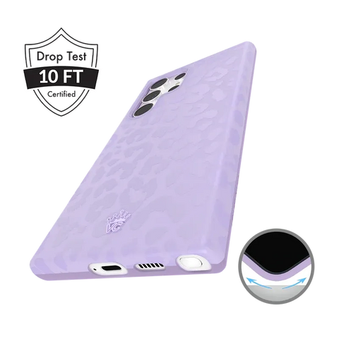 Lilac Leopard Samsung Case