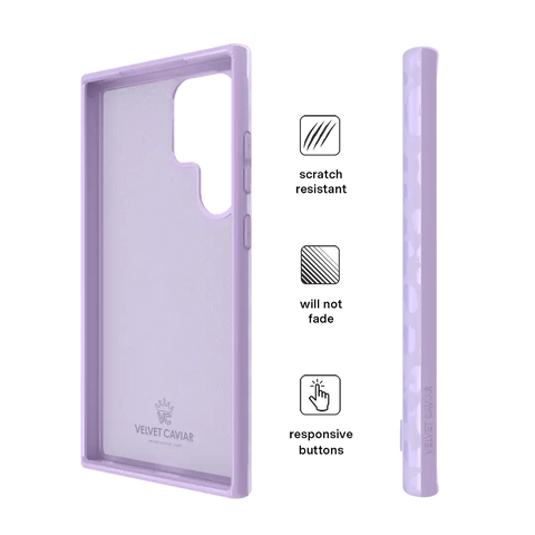 Lilac Leopard Samsung Case
