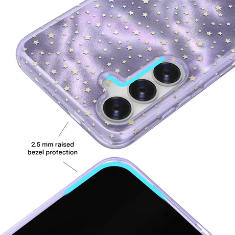 Lilac Celestial Stars Samsung Case
