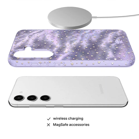 Lilac Celestial Stars Samsung Case