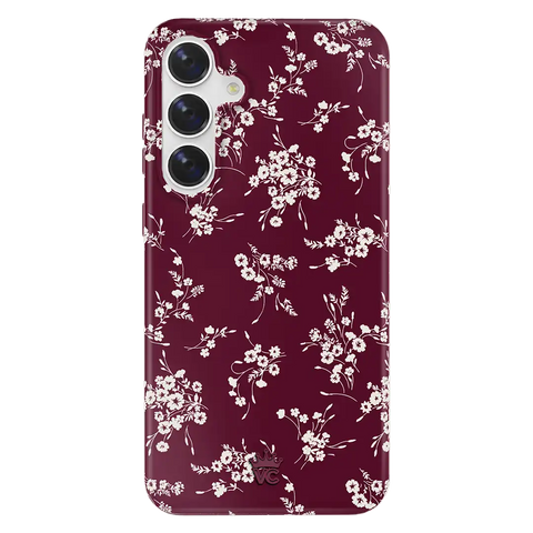 French Burgundy Floral Samsung Case