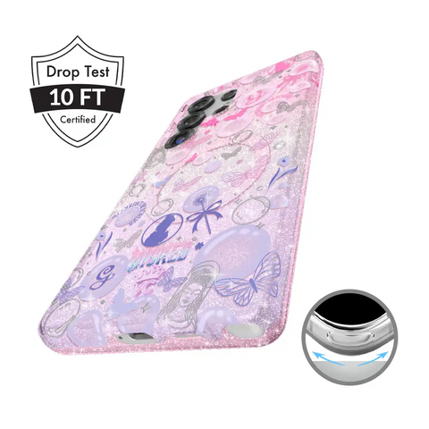 Wicked Glinda’s Bubble Glitter Samsung Case