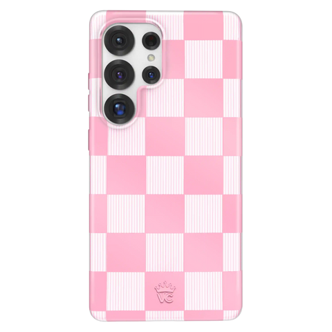 Pink Vibe Checkered Samsung Case