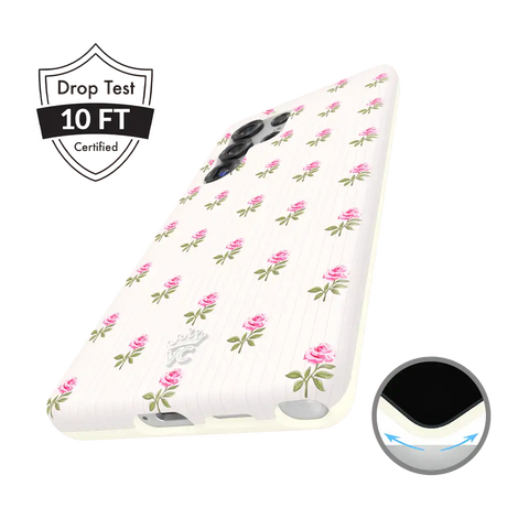 Pink Peony Floral Samsung Case
