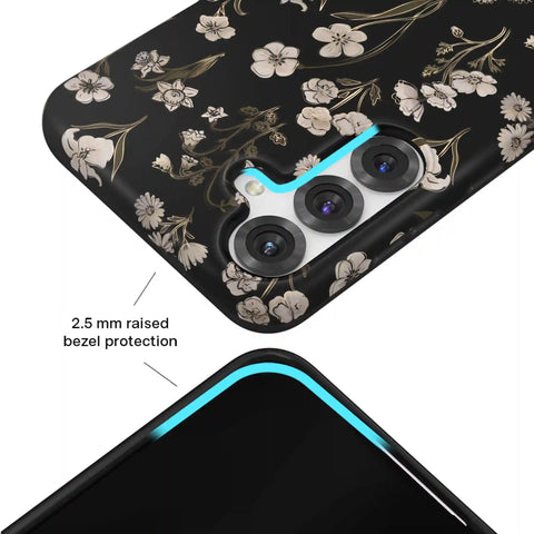Nightbloom Gold Chrome Floral Samsung Case