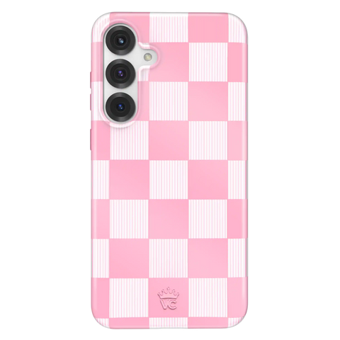 Pink Vibe Checkered Samsung Case
