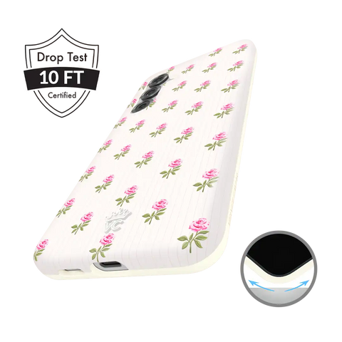 Pink Peony Floral Samsung Case