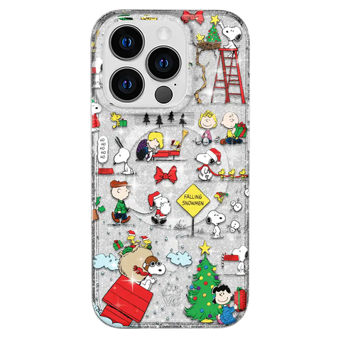 Snoopy Christmas Glitter iPhone Case