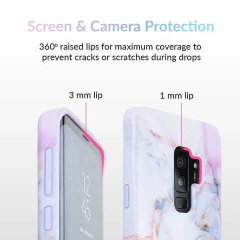 Violet Sky Marble Samsung Case